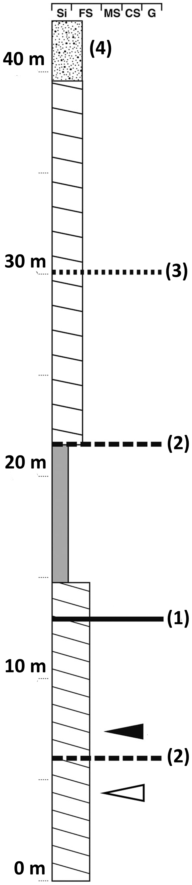 Figure 2. Geological column of Tugrikin Shire eolian beds.